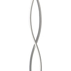 M4861 Sahara Floor Lamp 21W LED Silver/Frosted Acrylic/Polished Chrome