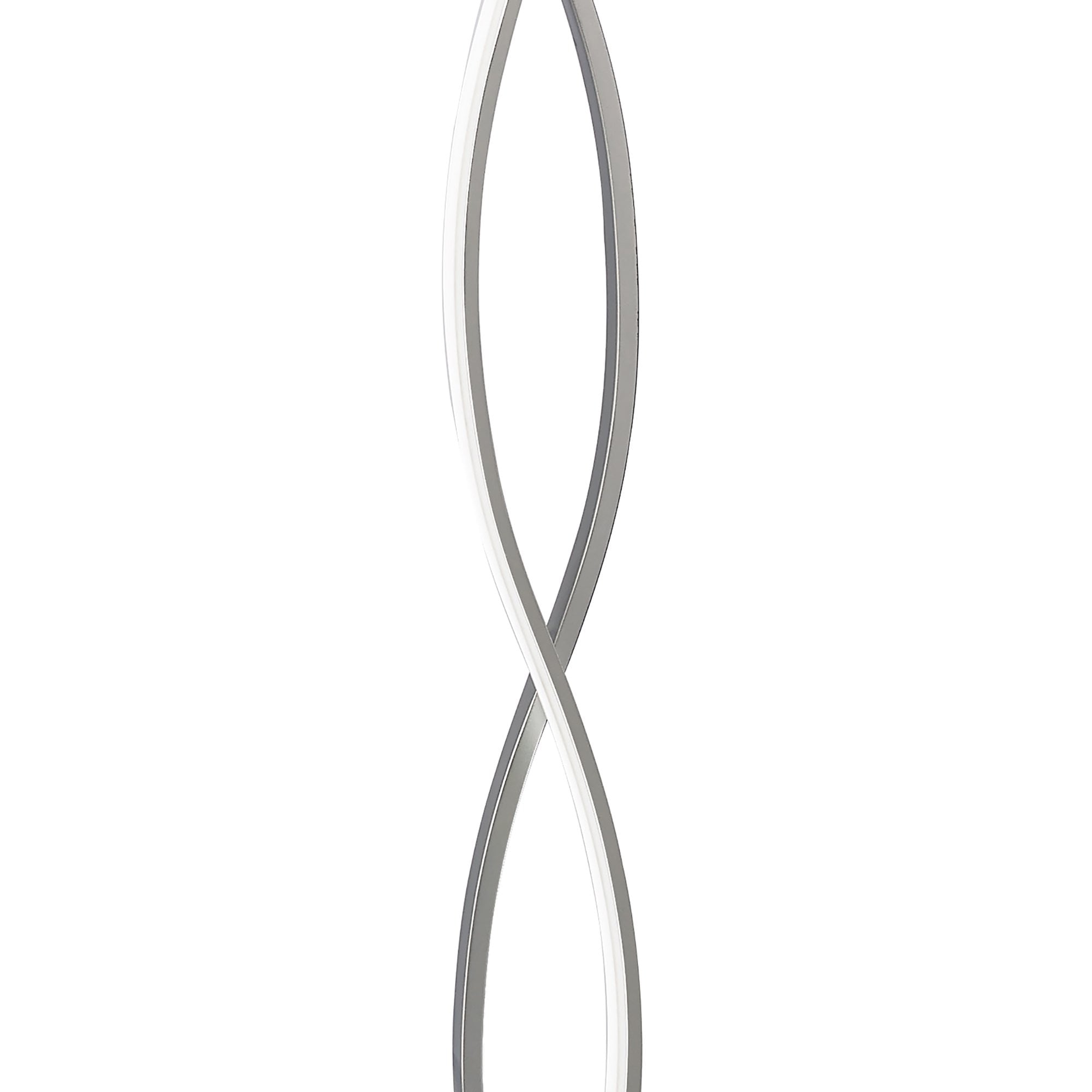 M4861 Sahara Floor Lamp 21W LED Silver/Frosted Acrylic/Polished Chrome