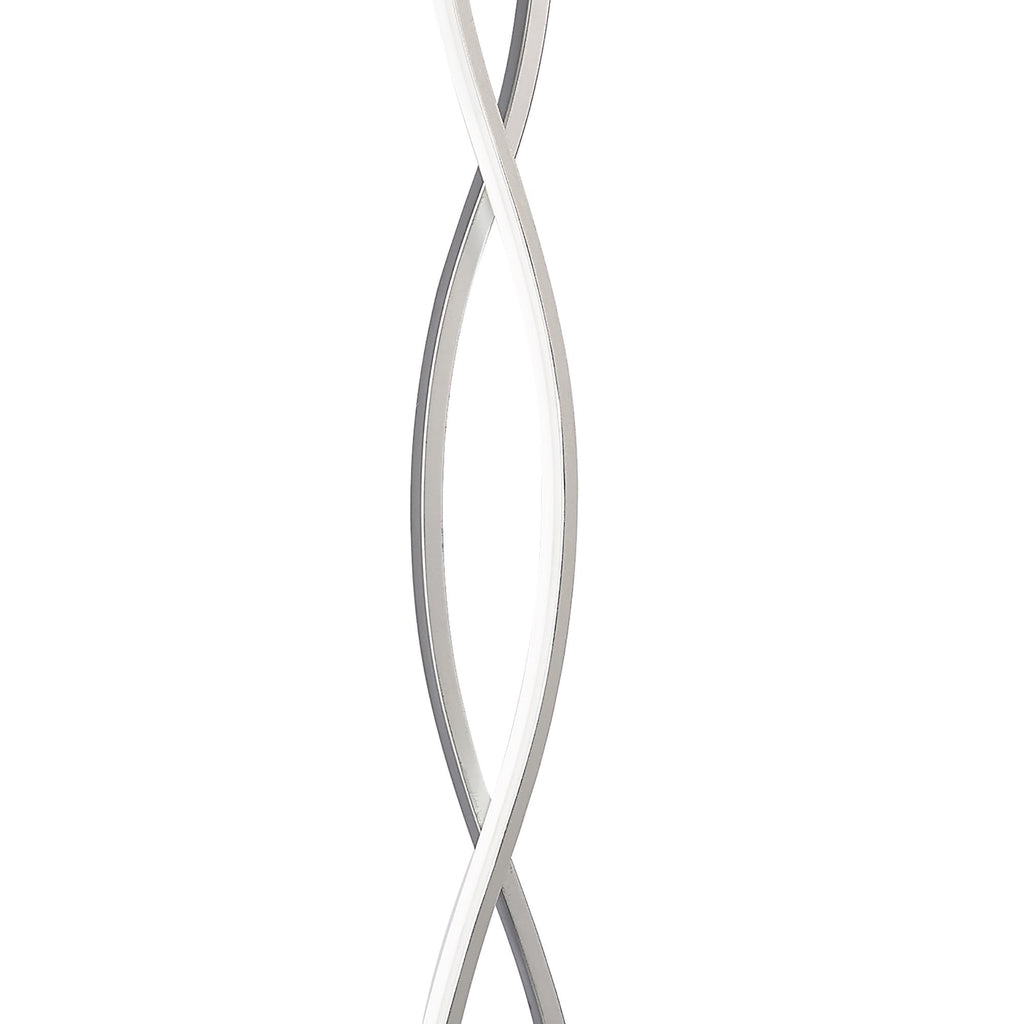 M4861 Sahara Floor Lamp 21W LED Silver/Frosted Acrylic/Polished Chrome