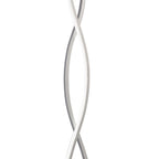 M4861 Sahara Floor Lamp 21W LED Silver/Frosted Acrylic/Polished Chrome