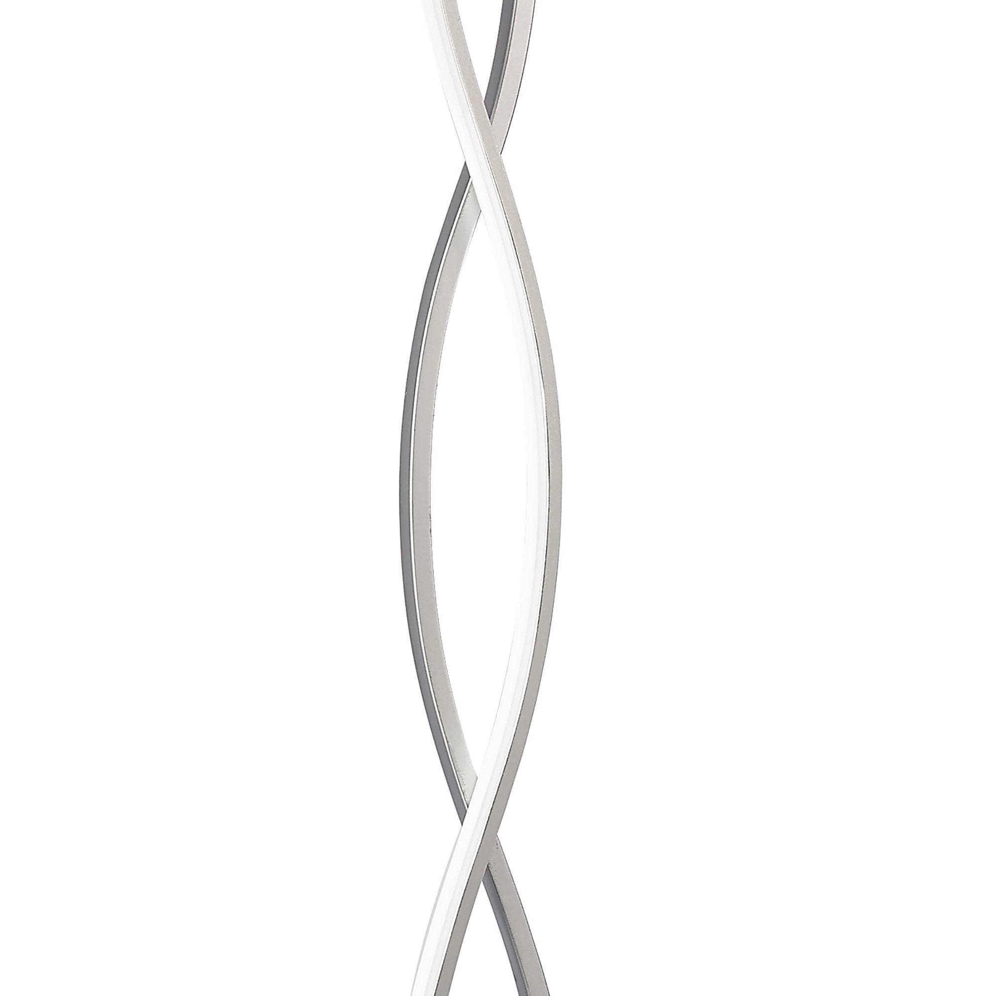 M4861 Sahara Floor Lamp 21W LED Silver/Frosted Acrylic/Polished Chrome