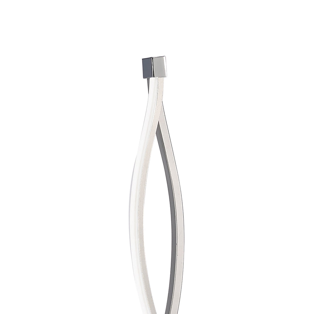 M4861 Sahara Floor Lamp 21W LED Silver/Frosted Acrylic/Polished Chrome