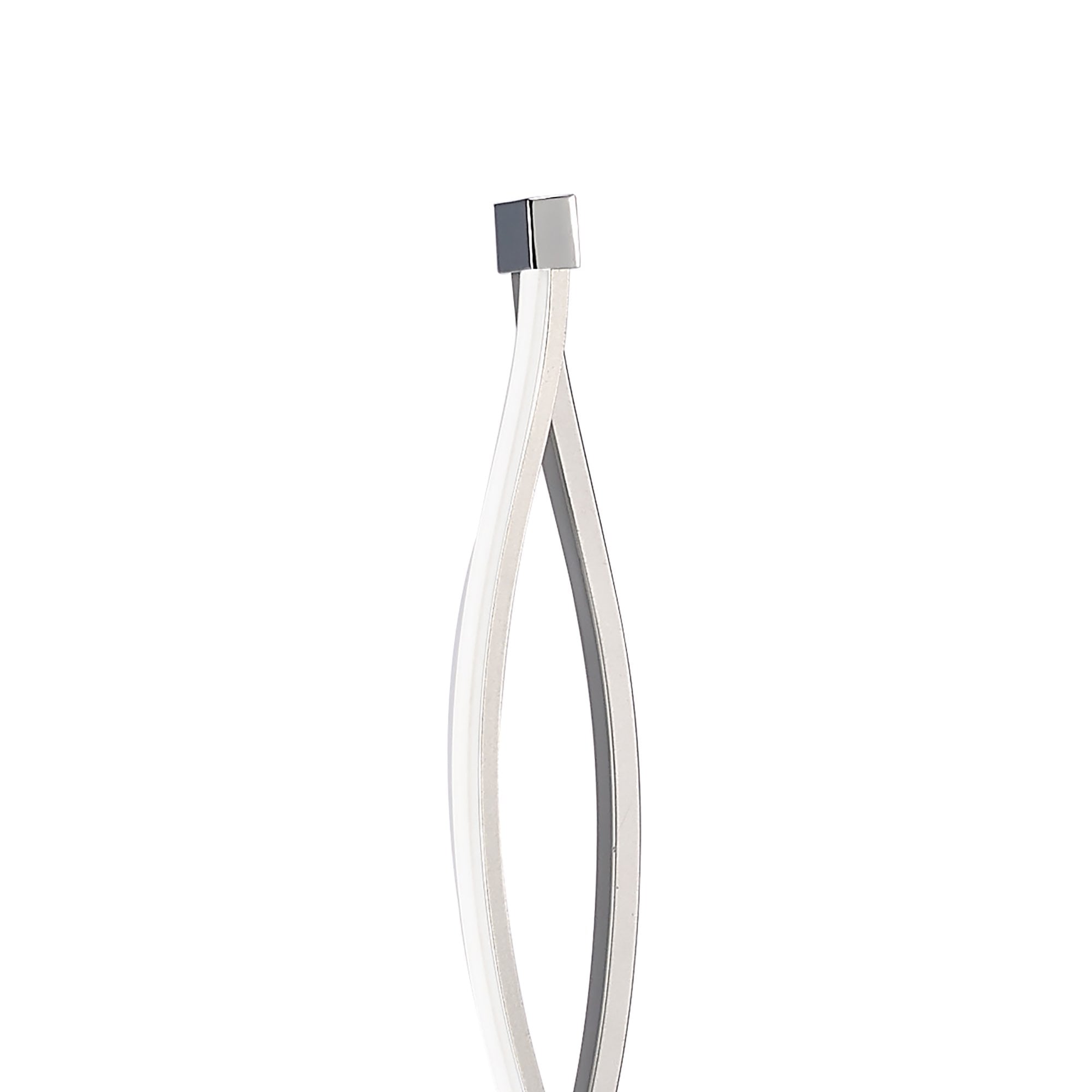 M4861 Sahara Floor Lamp 21W LED Silver/Frosted Acrylic/Polished Chrome