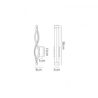 M4863 Sahara Wall Lamp 6W LED Silver/Frosted Acrylic/Polished Chrome