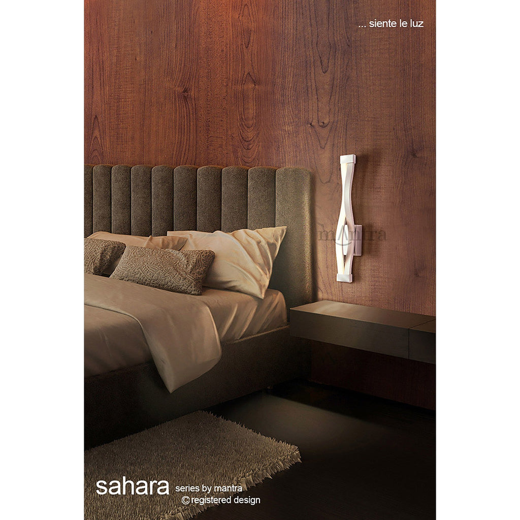 M4863 Sahara Wall Lamp 6W LED Silver/Frosted Acrylic/Polished Chrome