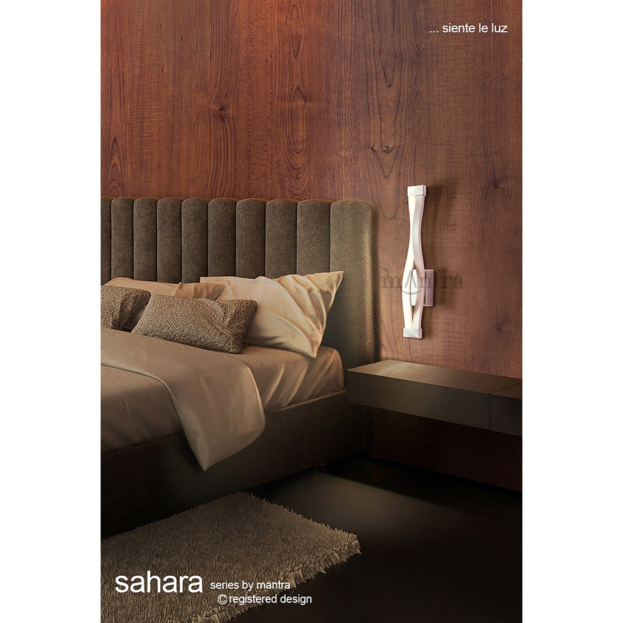 M4863 Sahara Wall Lamp 6W LED Silver/Frosted Acrylic/Polished Chrome