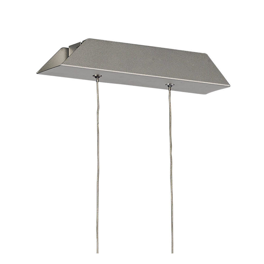 M4865 Sahara XL Linear Pendant 42W LED Silver Frosted Acrylic Polished Chrome