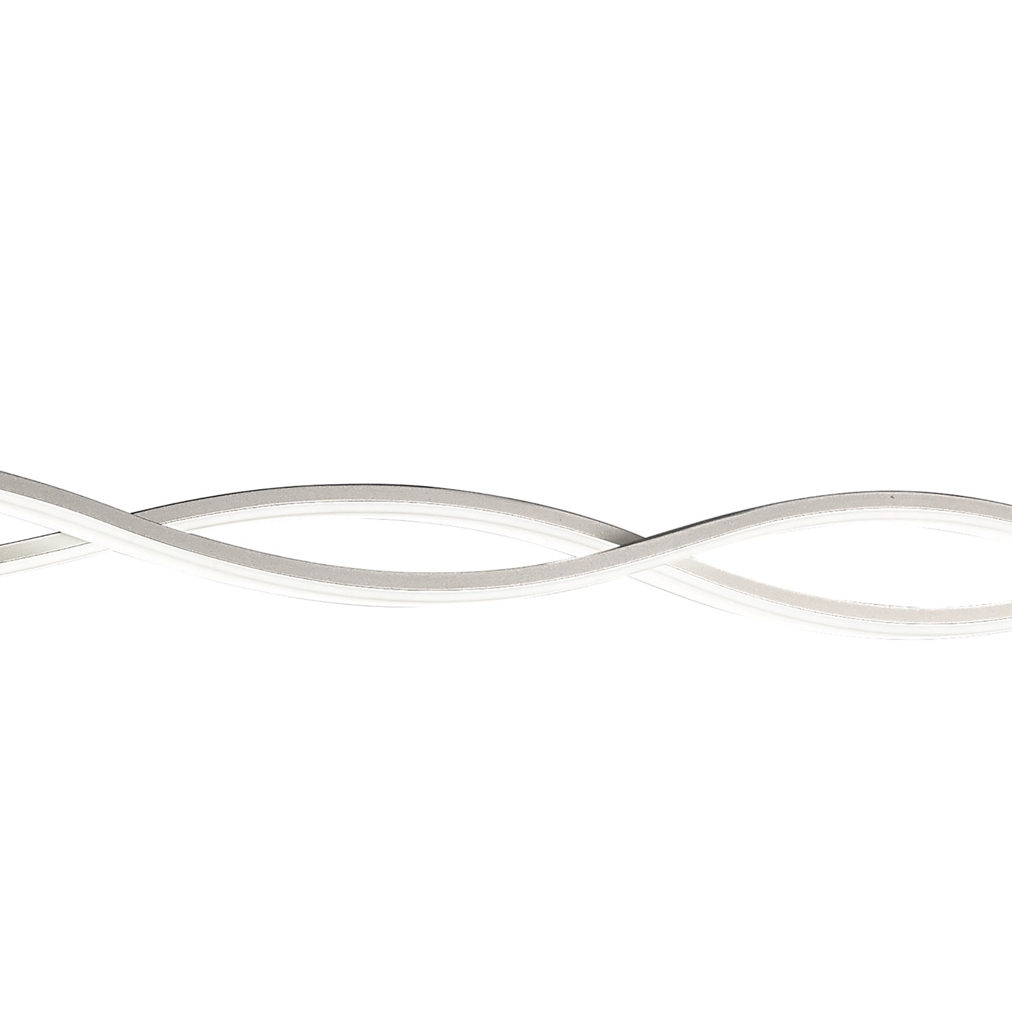 M4865 Sahara XL Linear Pendant 42W LED Silver Frosted Acrylic Polished Chrome
