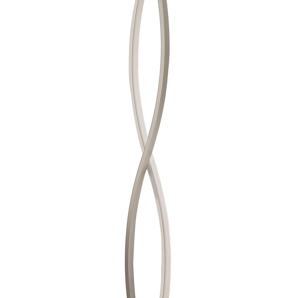 M4866 Sahara XL Floor Lamp 28W LED Dimmable Silver/Frosted Acrylic/Polished Chrome