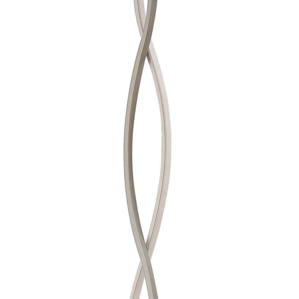 M4866 Sahara XL Floor Lamp 28W LED Dimmable Silver/Frosted Acrylic/Polished Chrome
