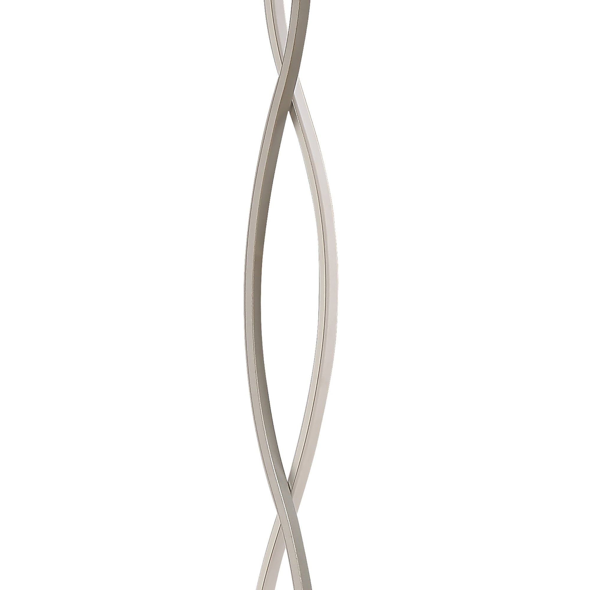 M4866 Sahara XL Floor Lamp 28W LED Dimmable Silver/Frosted Acrylic/Polished Chrome