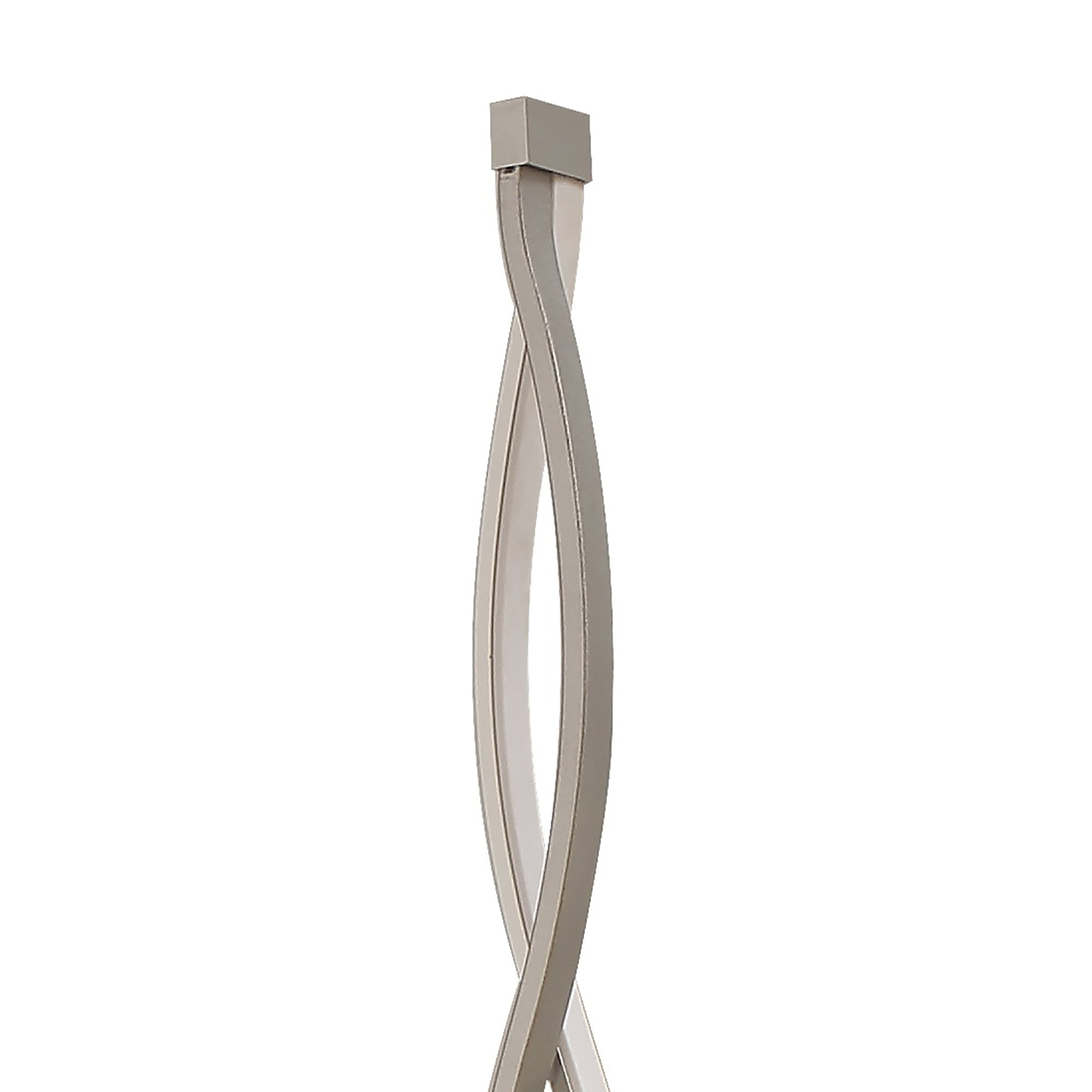 M4866 Sahara XL Floor Lamp 28W LED Dimmable Silver/Frosted Acrylic/Polished Chrome