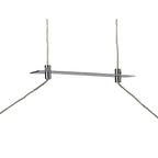 M5815 Sahara XL Linear Pendant 42W LED Dimmable Silver Frosted Acrylic Polished Chrome