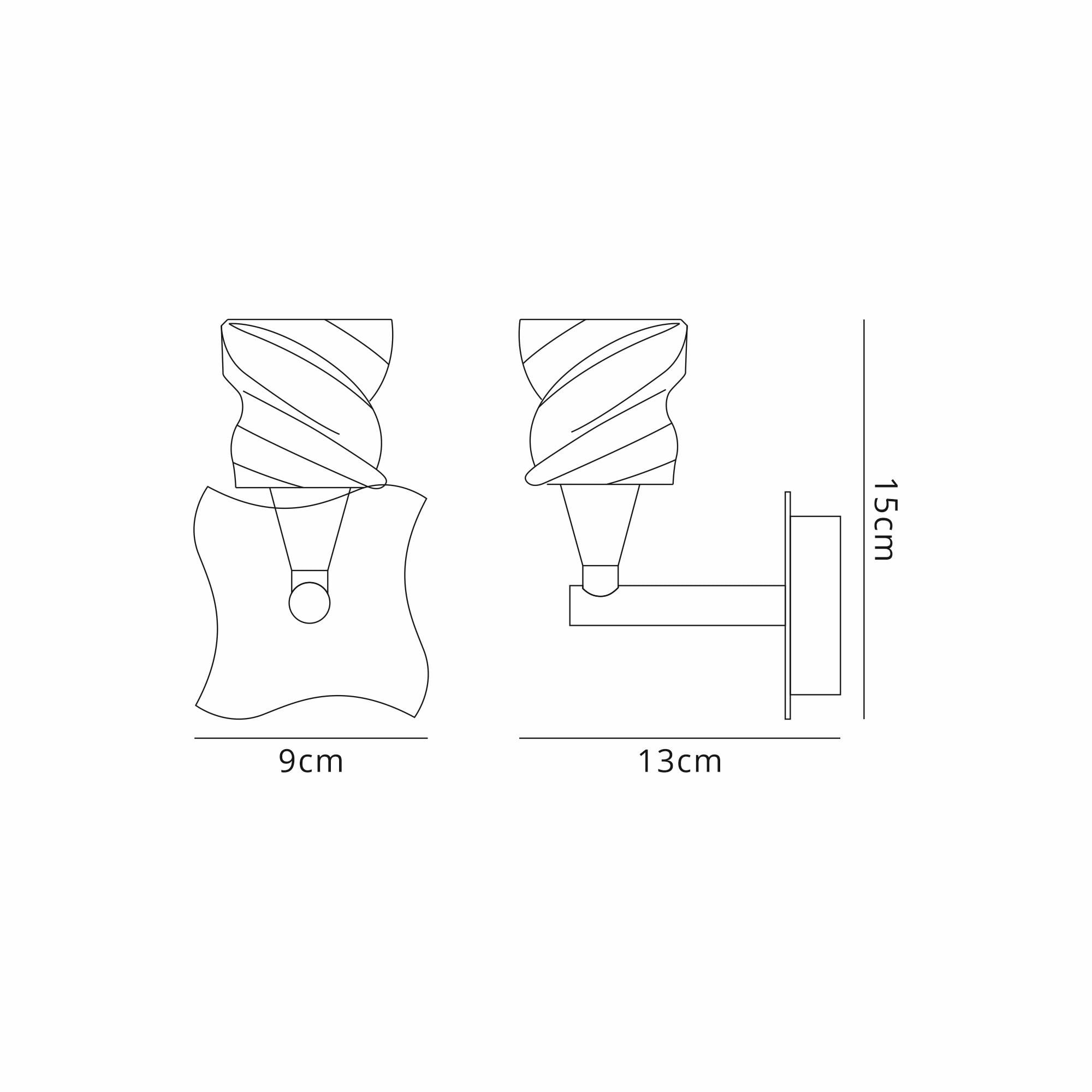 M3021/S Salomon Wall Lamp Switched 1 Light G9 Satin Nickel