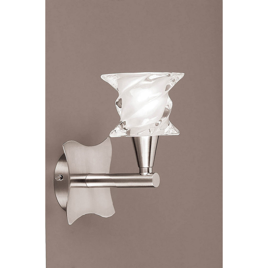 M3021/S Salomon Wall Lamp Switched 1 Light G9 Satin Nickel
