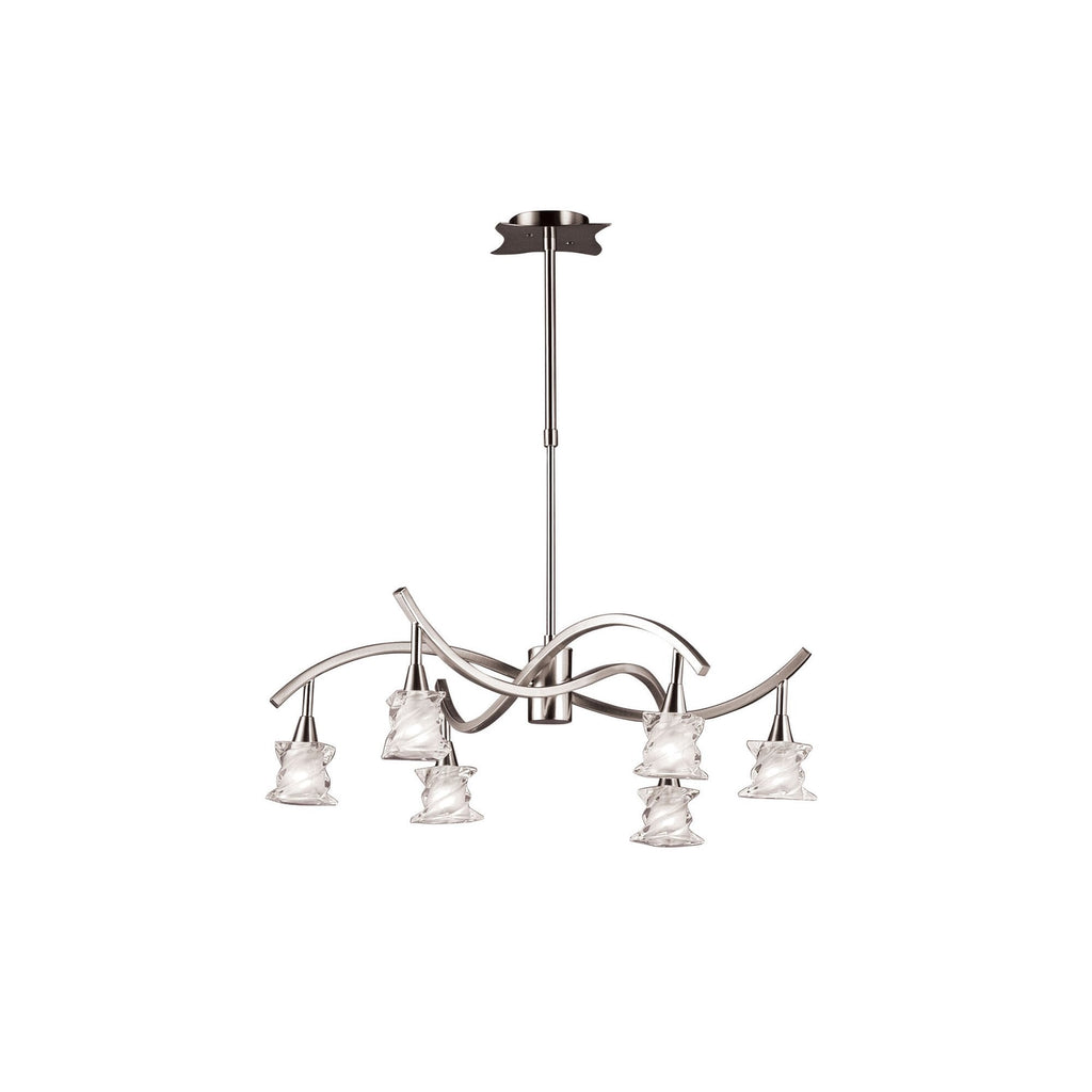 M3030 Salomon Telescopic Lamp 6 Light G9 Satin Nickel