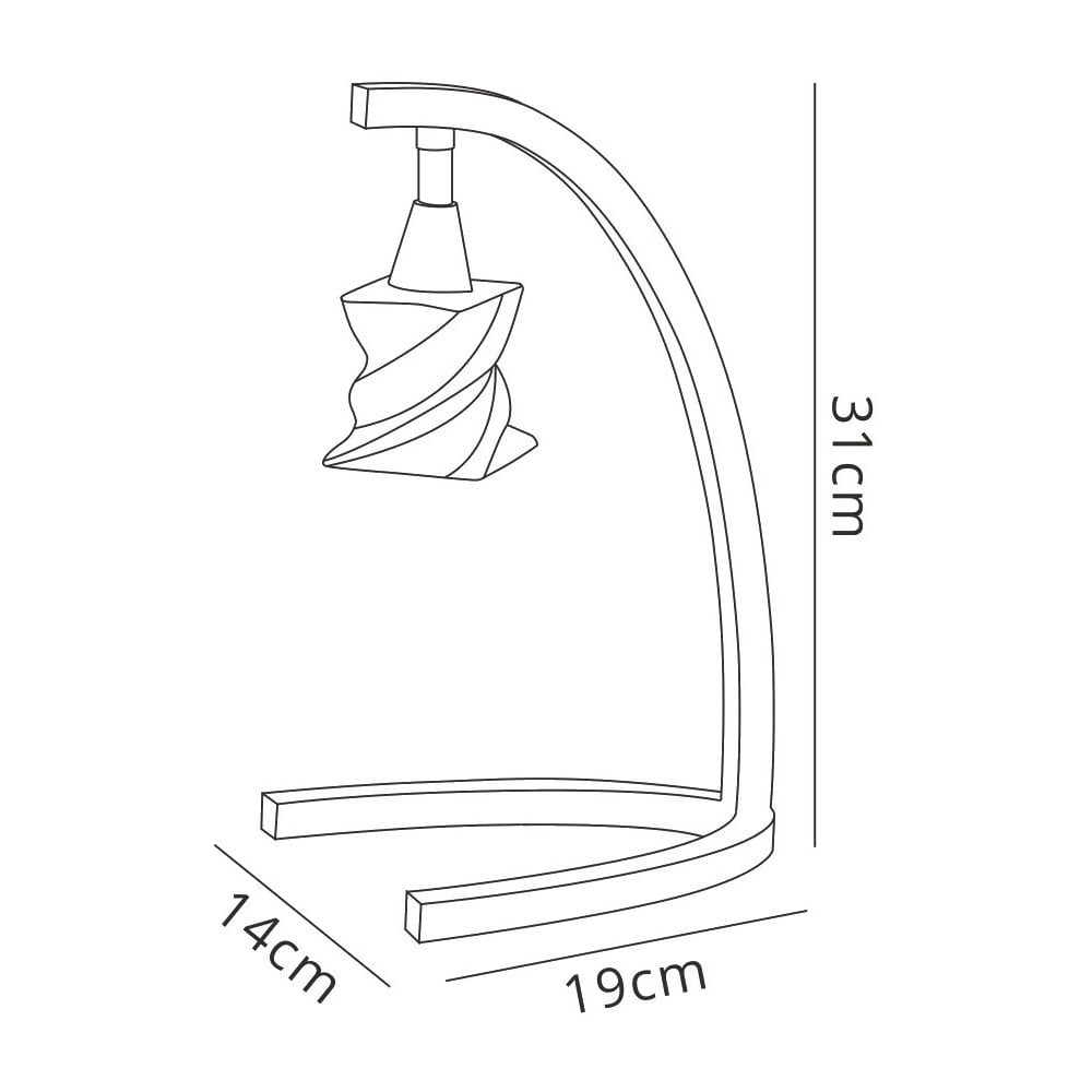 M3033 Salomon Table Lamp 1 Light G9 Satin Nickel
