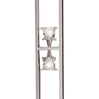 M3034 Salomon Floor Lamp 4 Light G9 Satin Nickel