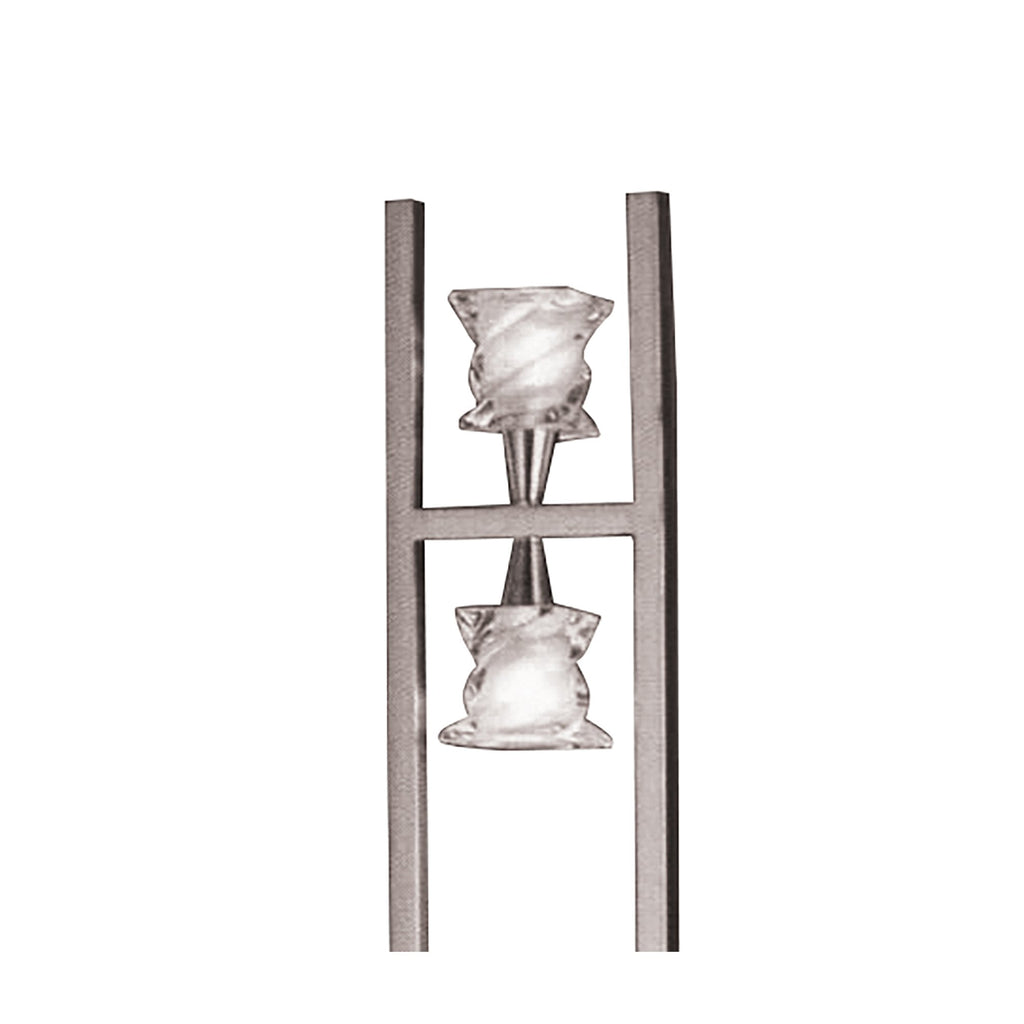 M3034 Salomon Floor Lamp 4 Light G9 Satin Nickel