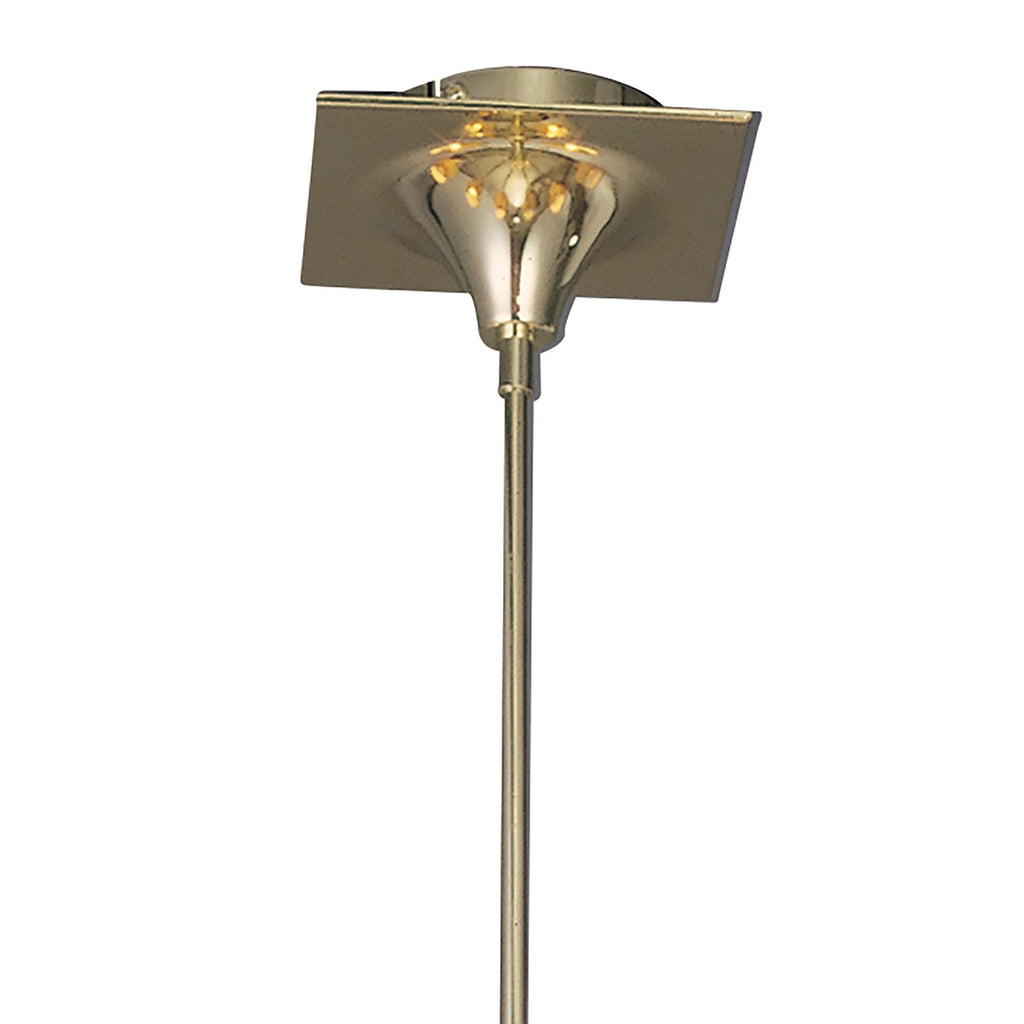 M0341PB Siena Pendant Round 8 Light E14 Polished Brass Amber Cream Shades And Clear Crystal