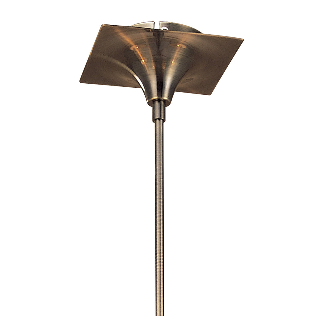 M0342AB Siena Pendant Round 6 Light E14 Antique Brass Amber Cream Shades And Amber Crystal