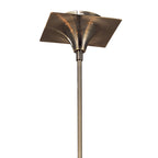 M0342AB Siena Pendant Round 6 Light E14 Antique Brass Amber Cream Shades And Amber Crystal