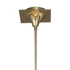 M0342PB Siena Pendant Round 6 Light E14 Polished Brass Amber Cream Shades And Clear Crystal