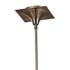 M0343AB Siena Pendant Round 4 Light E14 Antique Brass Amber Cream Shades And Amber Crystal