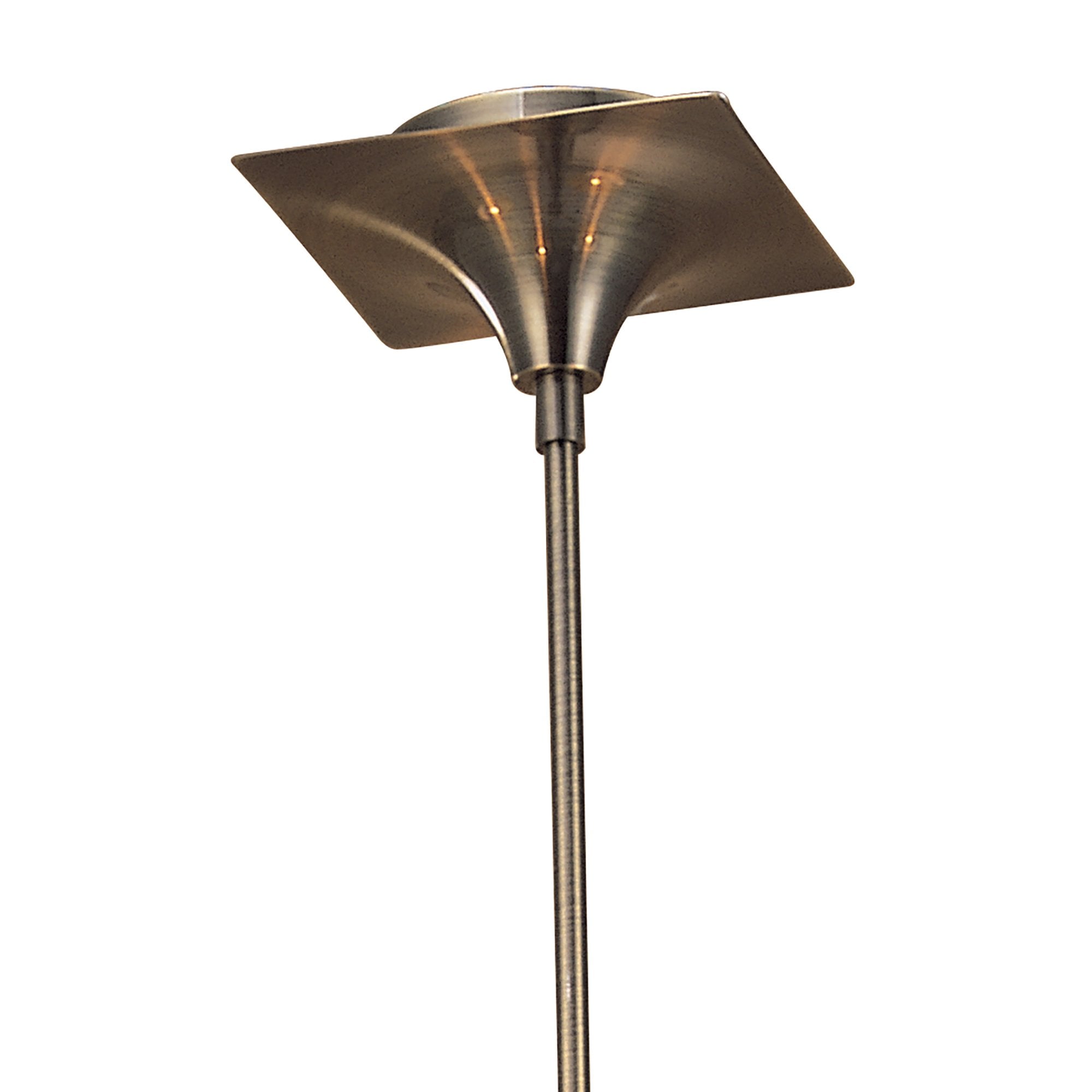 M0343AB Siena Pendant Round 4 Light E14 Antique Brass Amber Cream Shades And Amber Crystal