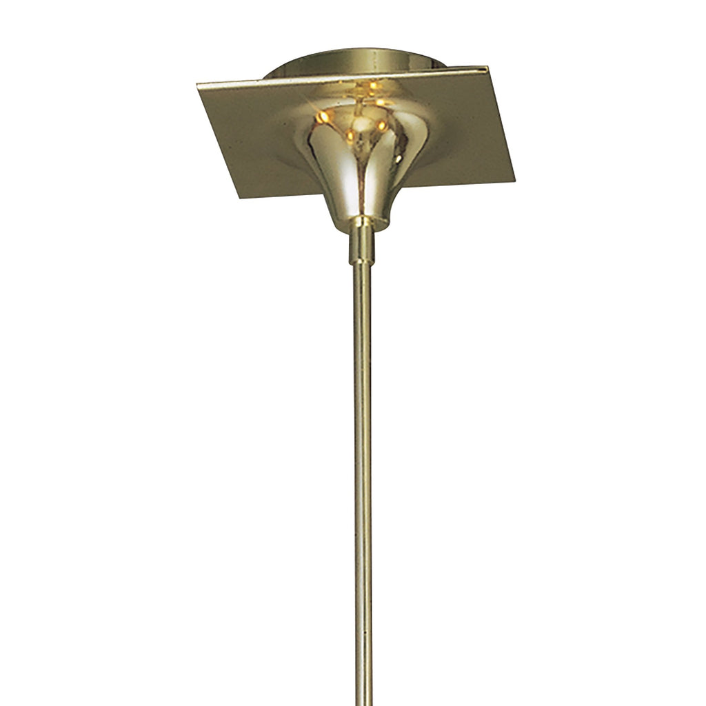 M0343PB Siena Pendant Round 4 Light E14 Polished Brass Amber Cream Shades And Clear Crystal