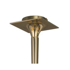 M0346PB Siena Semi Flush Round 3 Light E14 Polished Brass Amber Cream Shades And Clear Crystal
