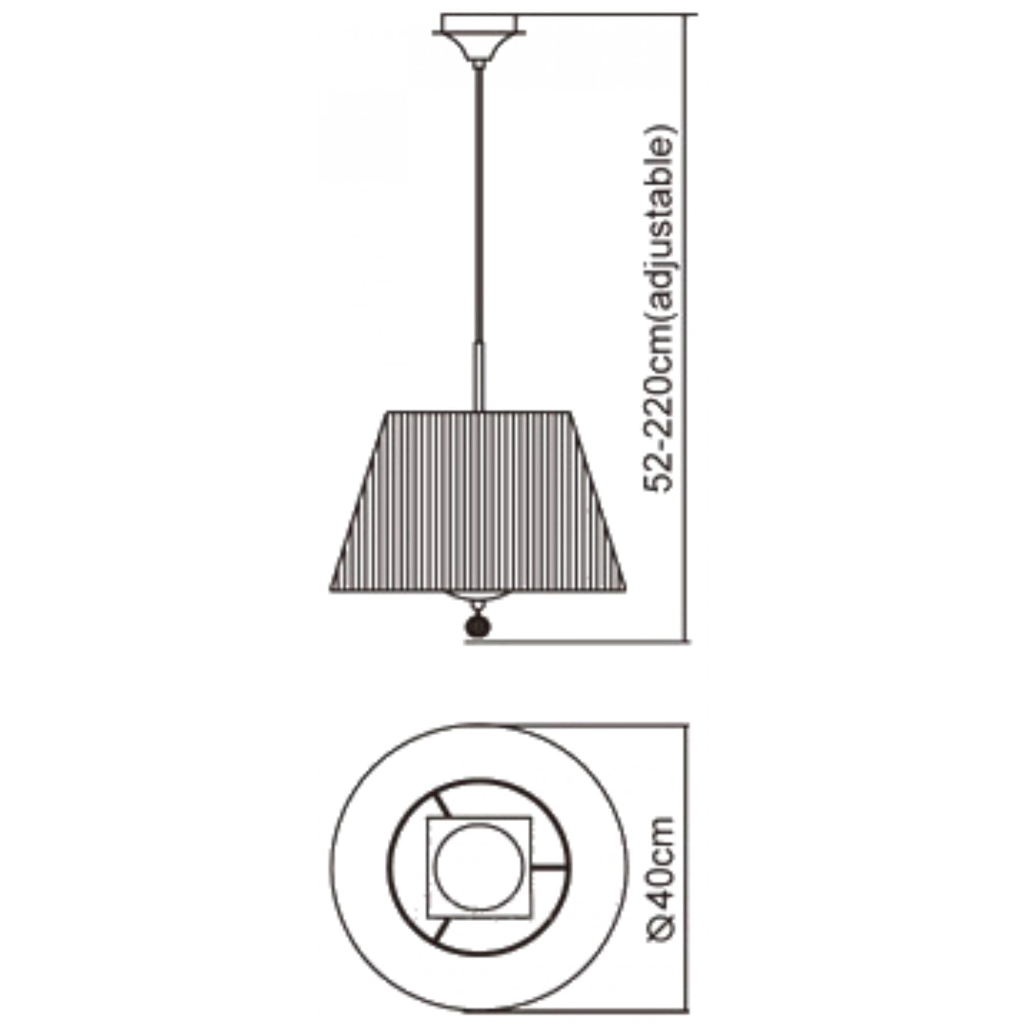 M0386PB Siena Pendant Round 1 Light E27 Polished Brass Amber Cream Shade And Clear Crystal