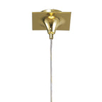 M0386PB Siena Pendant Round 1 Light E27 Polished Brass Amber Cream Shade And Clear Crystal