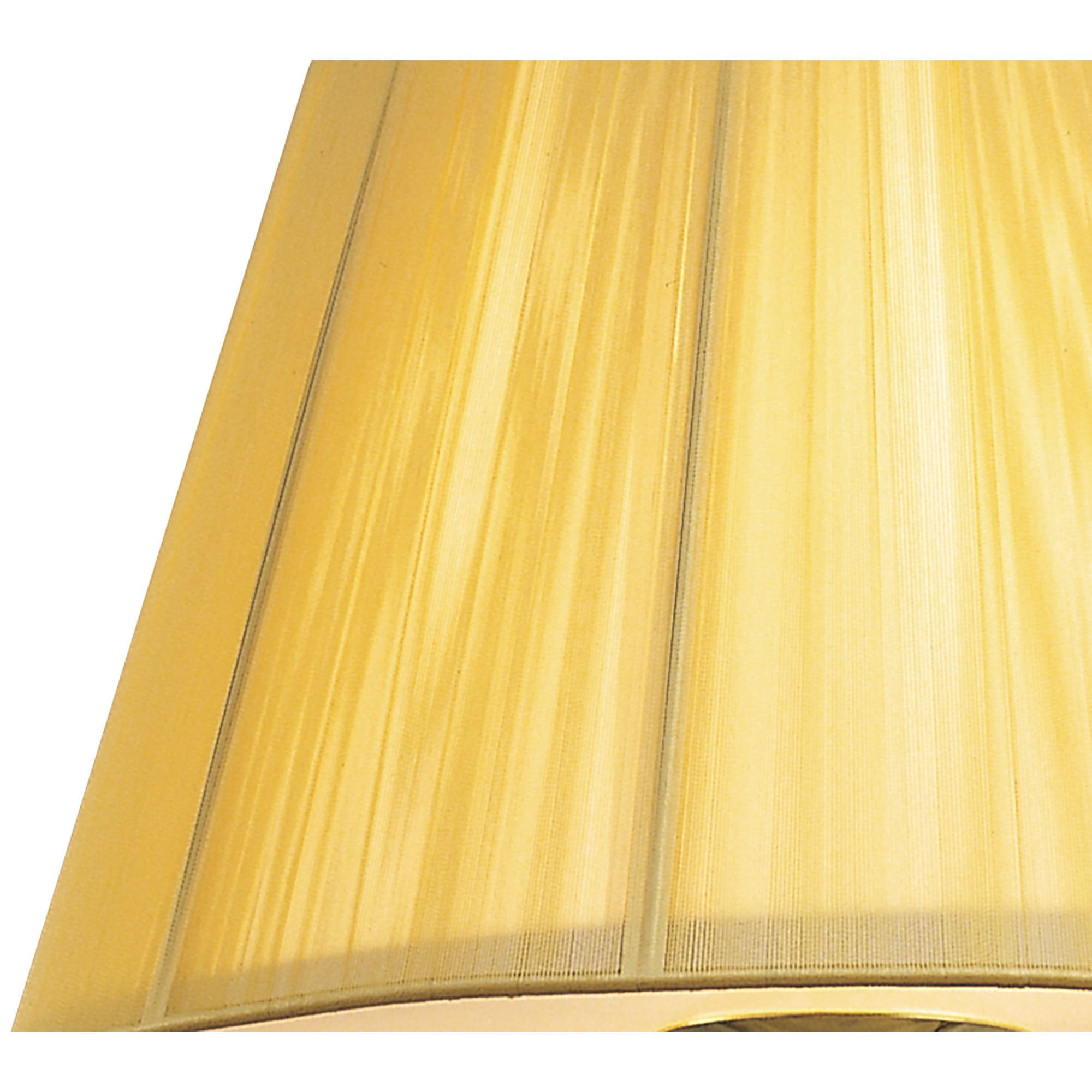 M0386PB Siena Pendant Round 1 Light E27 Polished Brass Amber Cream Shade And Clear Crystal