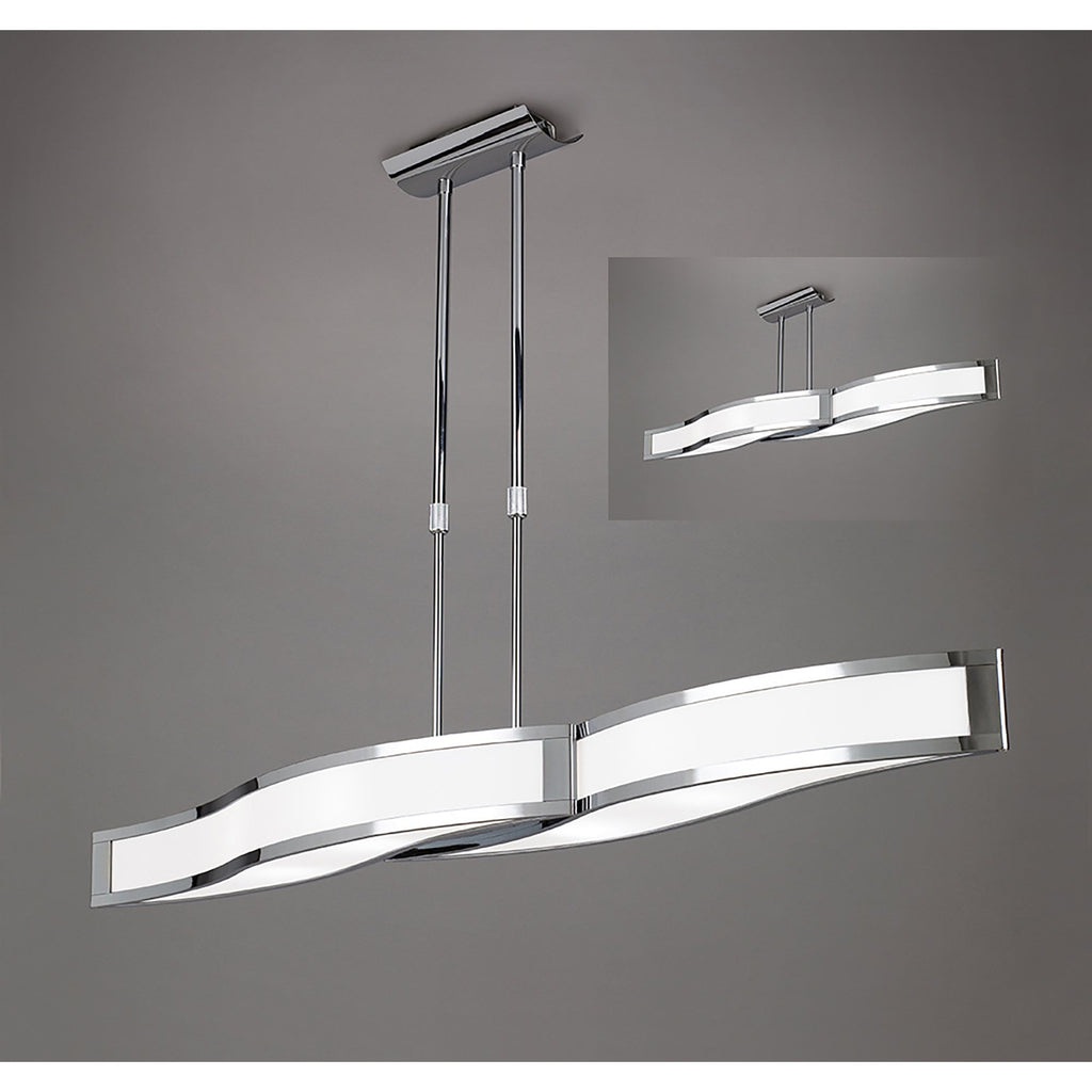 M0666 Sintesys Linear Telescopic Convertible To Semi Flush E27 4 Light E27 - M0666