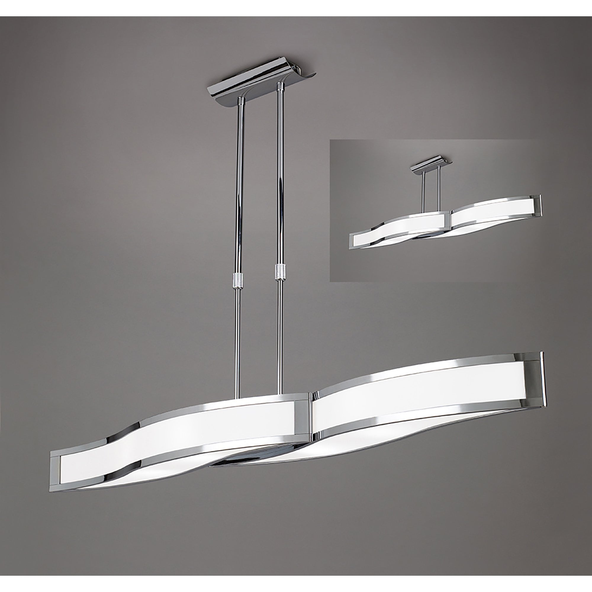 M0666 Sintesys Linear Telescopic Convertible To Semi Flush E27 4 Light E27 - M0666