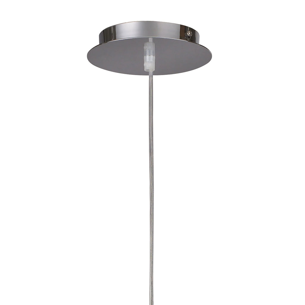 M0670 Sintesys Pendant E27 1 Light E27 Polished Chrome/White Acrylic