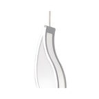 M0670 Sintesys Pendant E27 1 Light E27 Polished Chrome/White Acrylic