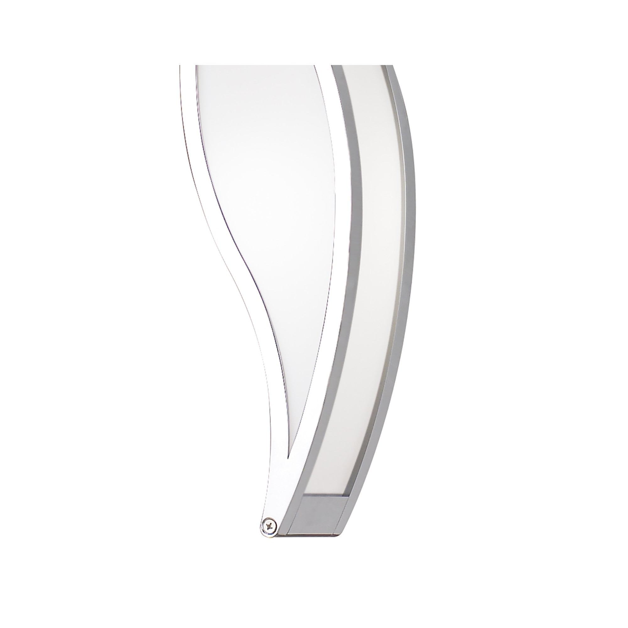 M0670 Sintesys Pendant E27 1 Light E27 Polished Chrome/White Acrylic