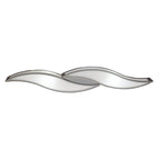 M0671 Sintesys Wall Lamp E27 2 Light E27 Large Polished Chrome/White Acrylic