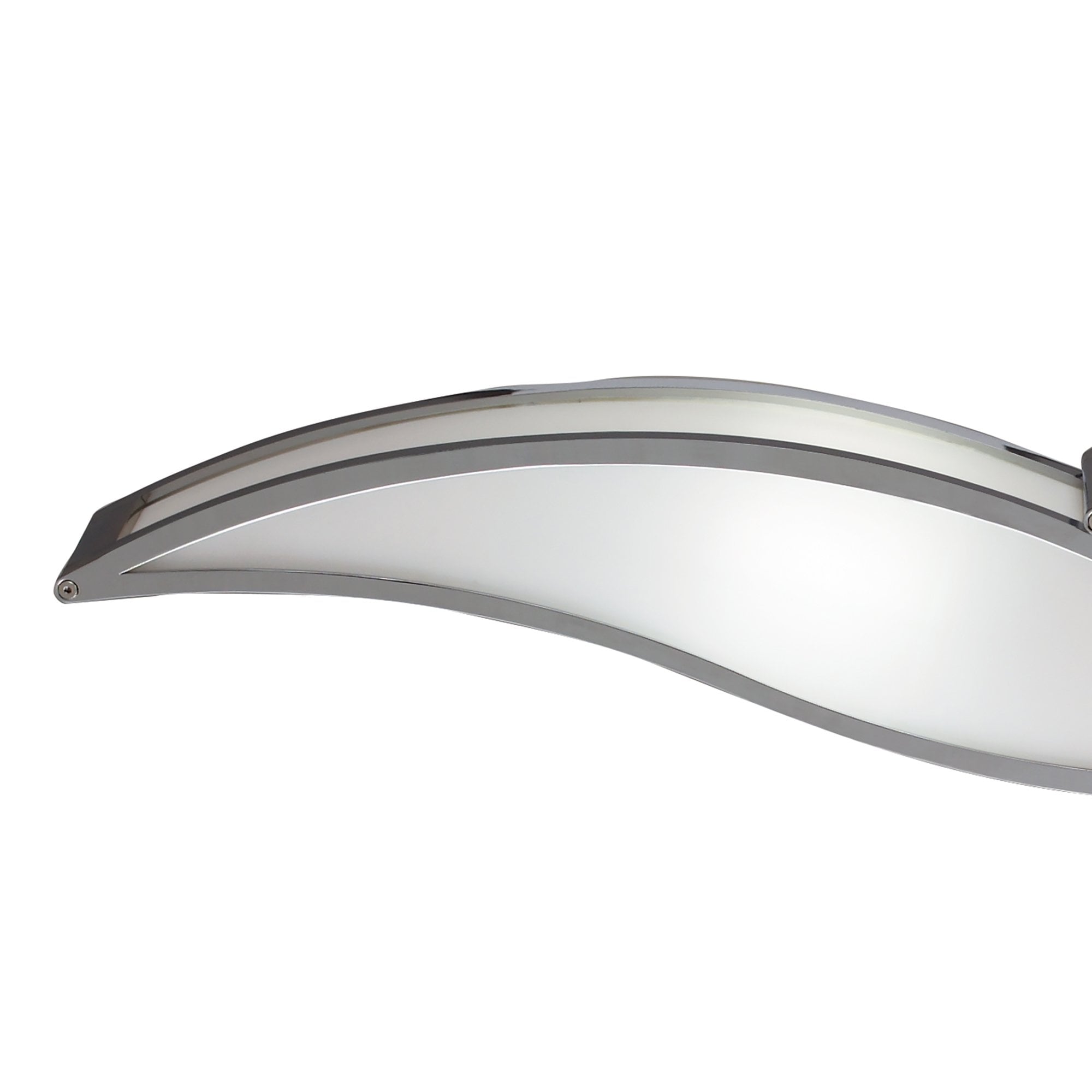 M0671 Sintesys Wall Lamp E27 2 Light E27 Large Polished Chrome/White Acrylic