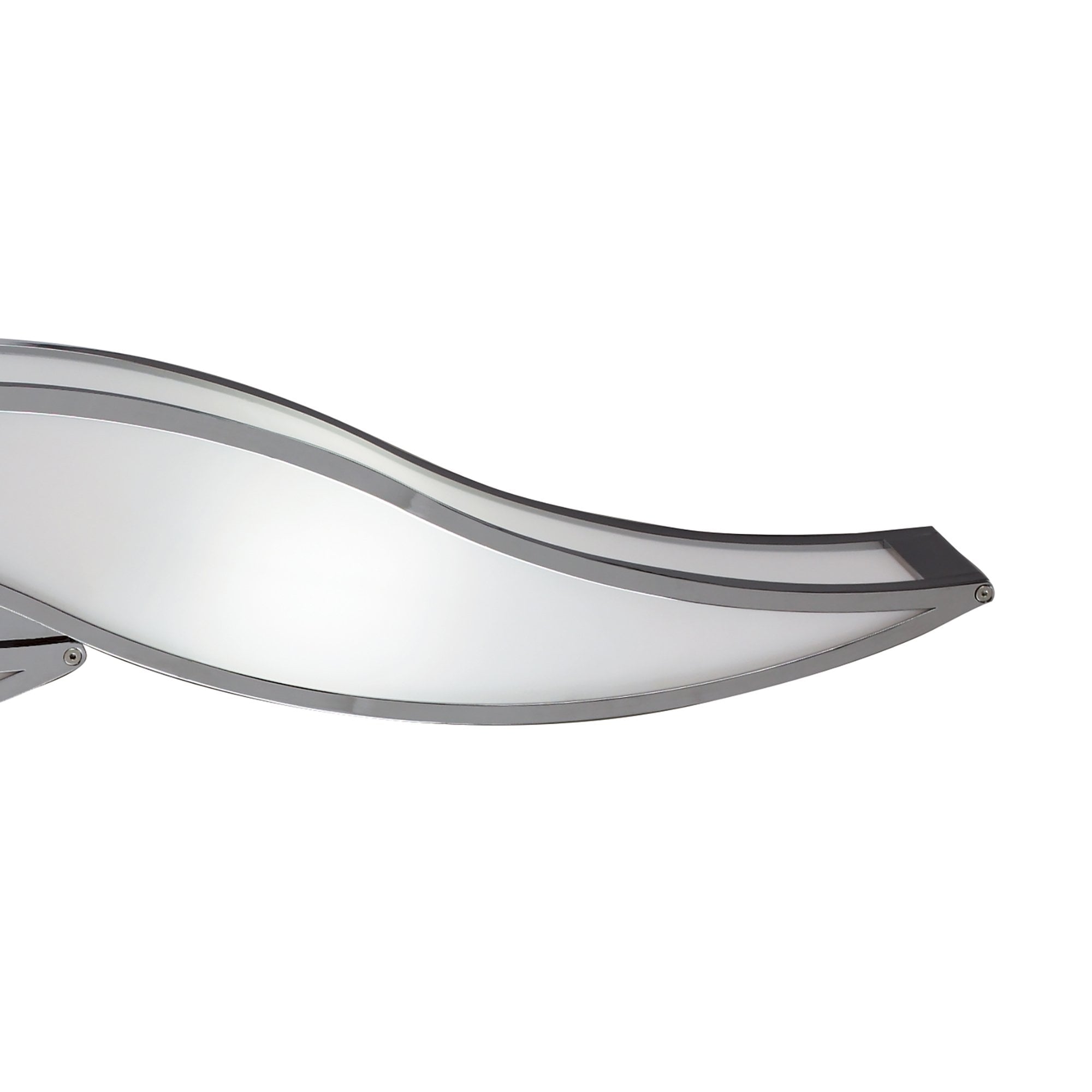 M0671 Sintesys Wall Lamp E27 2 Light E27 Large Polished Chrome/White Acrylic