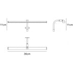 M5085 Sisley Bathroom Wall Lamp 7W LED Chrome Silver / Frosted Acrylic / Polished Chrome