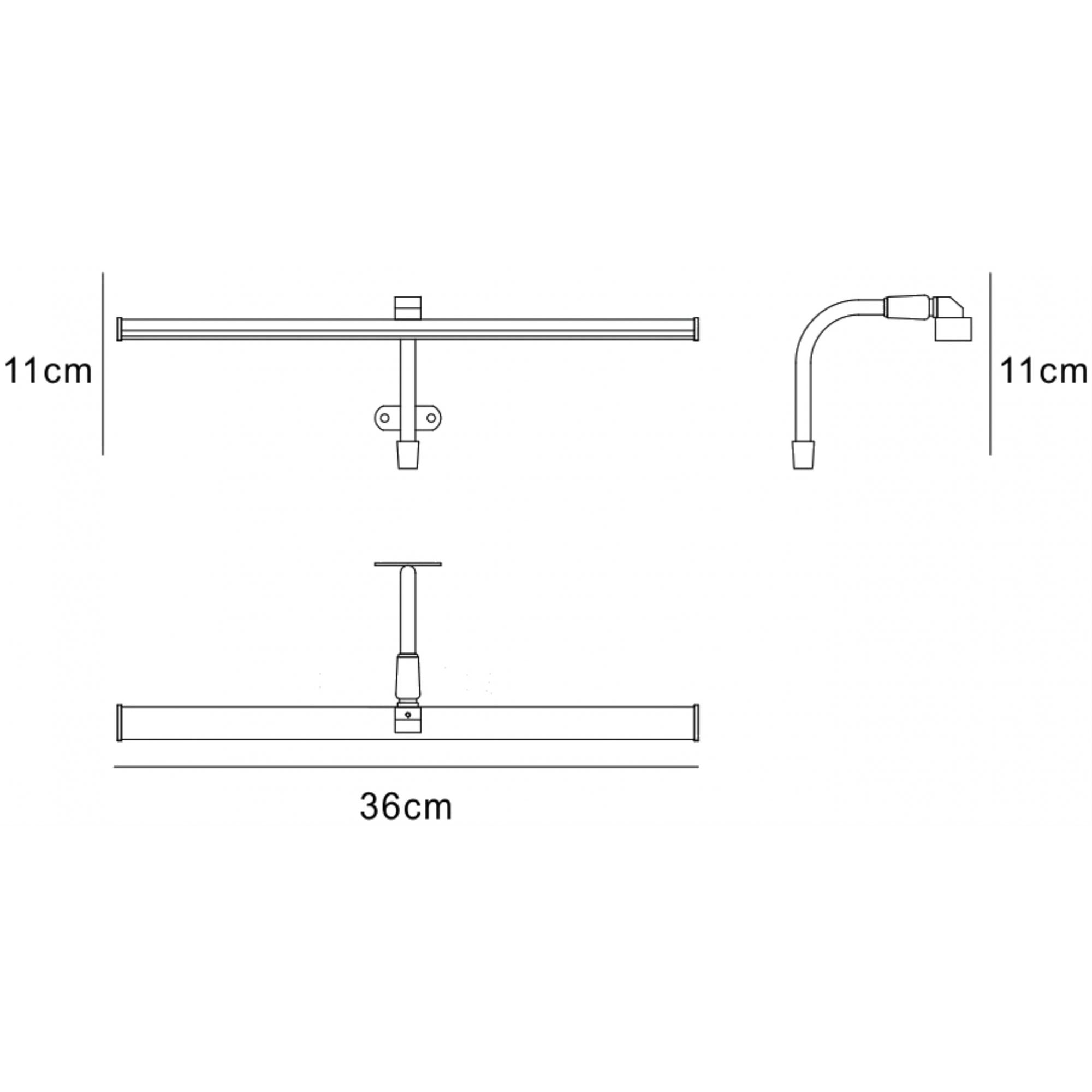 M5085 Sisley Bathroom Wall Lamp 7W LED Chrome Silver / Frosted Acrylic / Polished Chrome