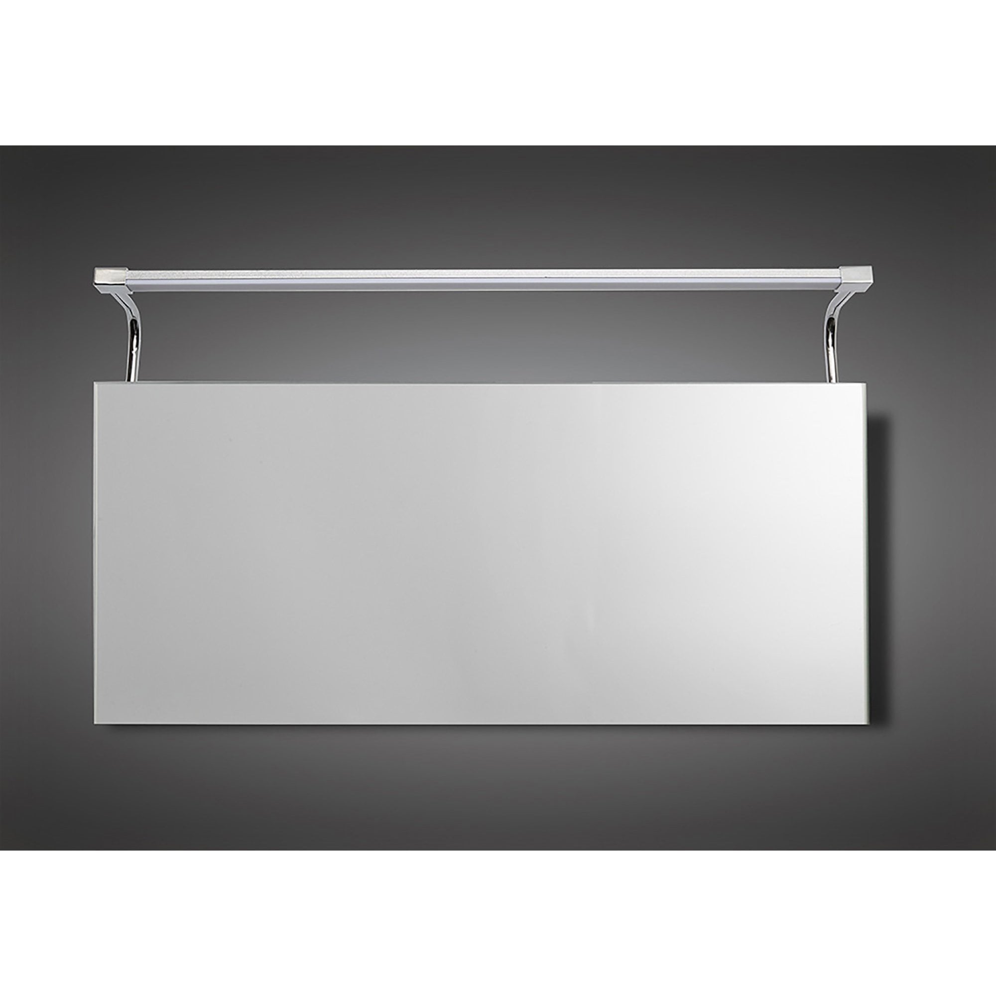 M5088 Sisley Bathroom Wall Lamp 10W LED Big Double Silver / Frosted Acrylic / Polished Chrome