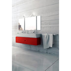 M5088 Sisley Bathroom Wall Lamp 10W LED Big Double Silver / Frosted Acrylic / Polished Chrome