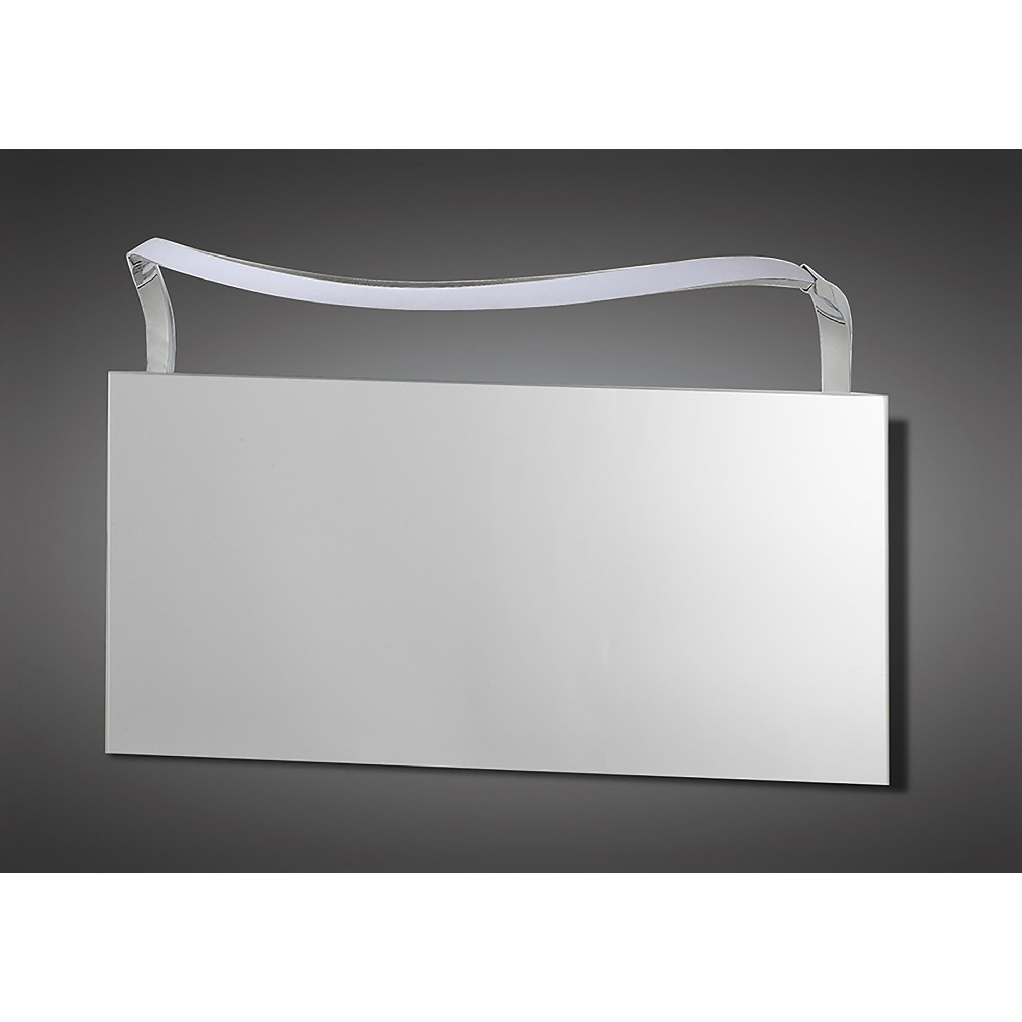 M5089 Sisley Bathroom Wall Lamp 12W LED Big Wave Silver / Frosted Acrylic / Polished Chrome