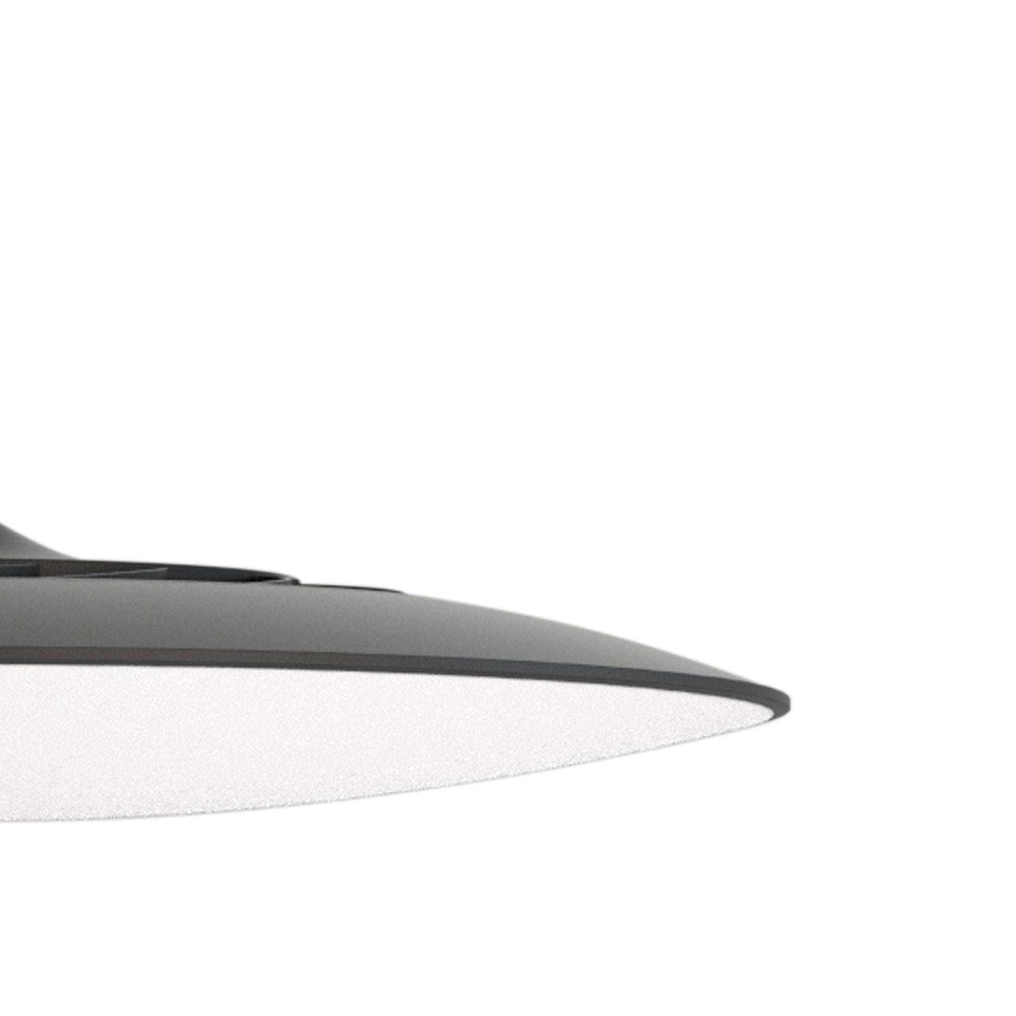 M8103 Slim LED Pendant 46cm Round 50W LED Black