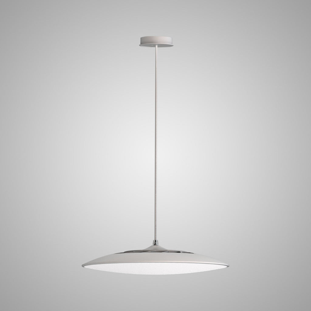 M8104 Slim LED Pendant 25cm Round 16W LED White