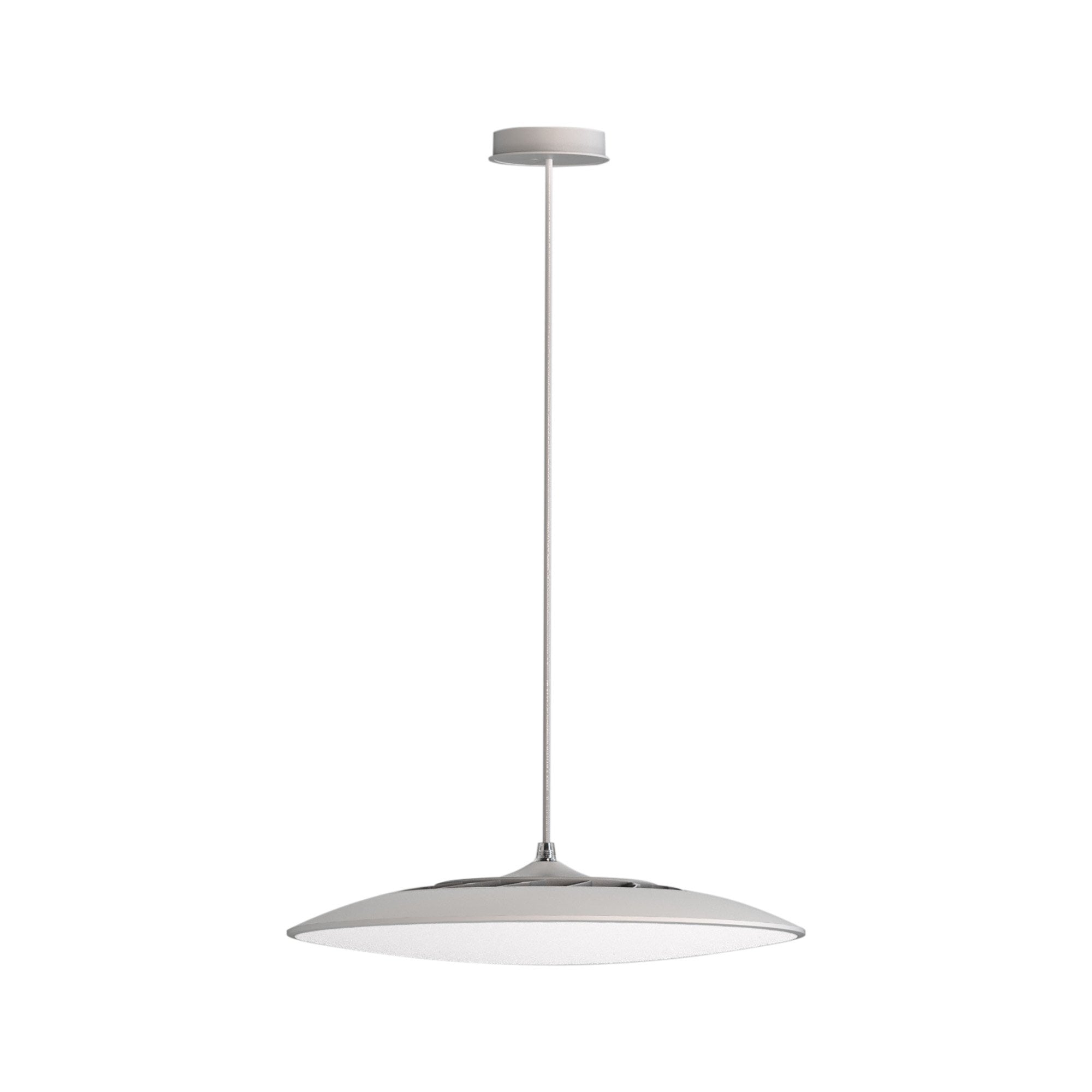 M8105 Slim LED Pendant 25cm Round 16W LED White